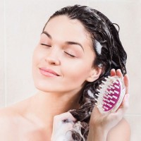 Clean Fast Hair Washing Silicone Hair Cleansing Scalp Head Massage Hair Scalp Massager Shampoo Brush Silicone Shampoo Brush